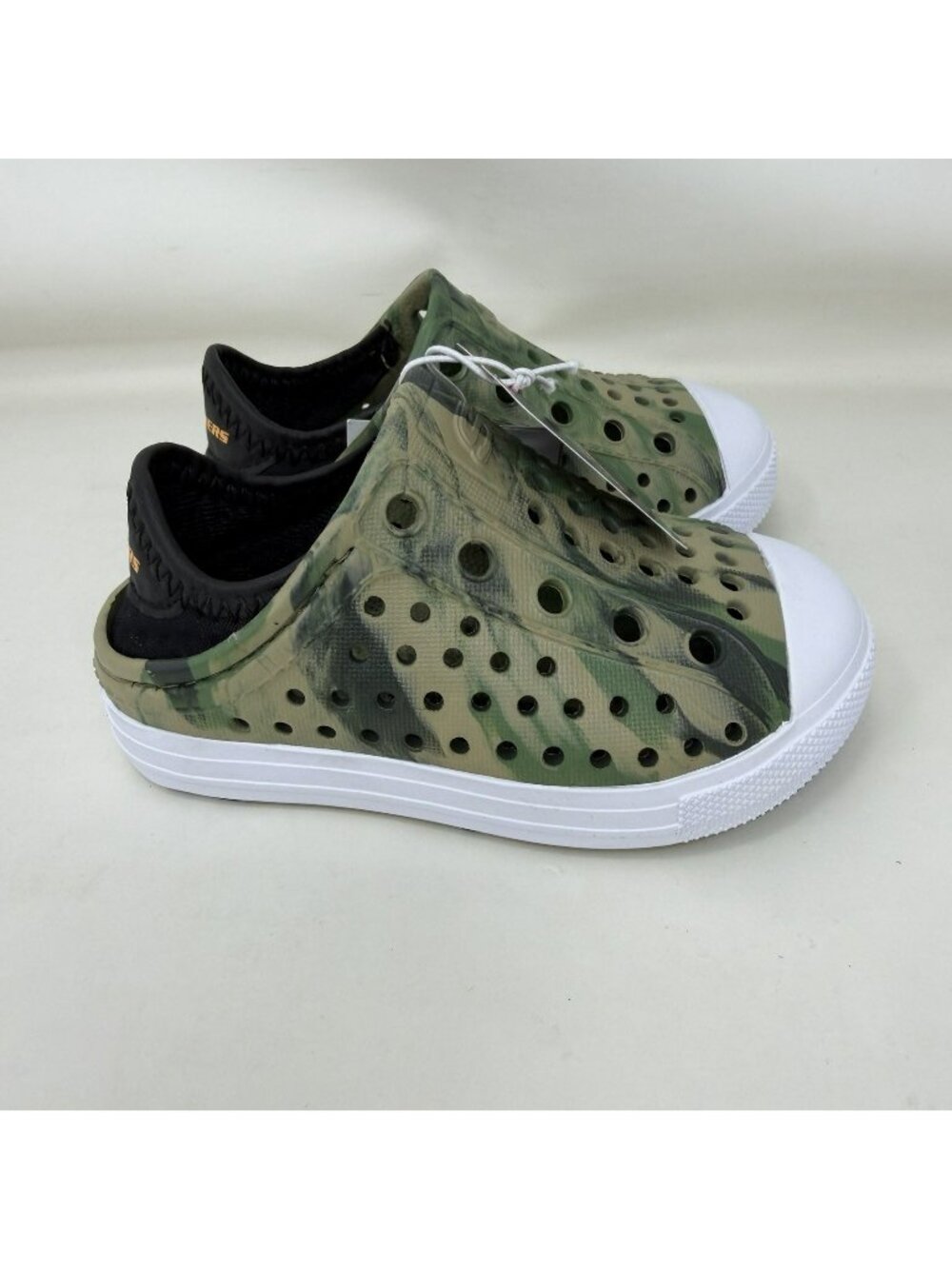 Skechers Foamies Solar Surge Slip-On Water Shoes Green White Toddler Size 6